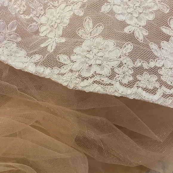 Anthropologie White Lace Midi Dress - Picture 7 of 16